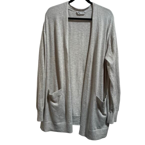Members Mark Cashmere Blend Cardigan Open Front Gray Women's Sz XL - Picture 1 of 4